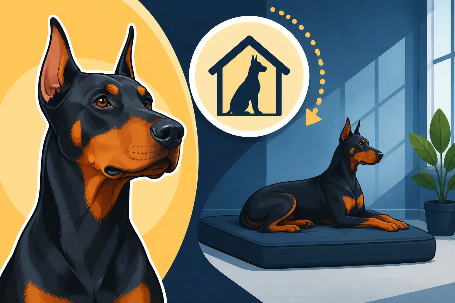 Building a Doberman's Alone Time From Minutes