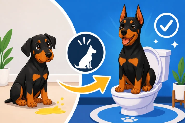 Toilet Training a Doberman Puppy in Two Weeks