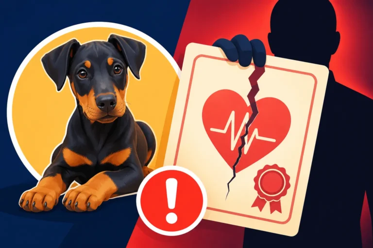 Fake Heart Certificates on Doberman Puppy Ads