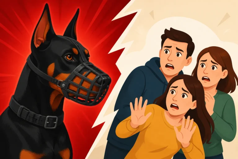 Whether a Muzzled Doberman Frightens the Public