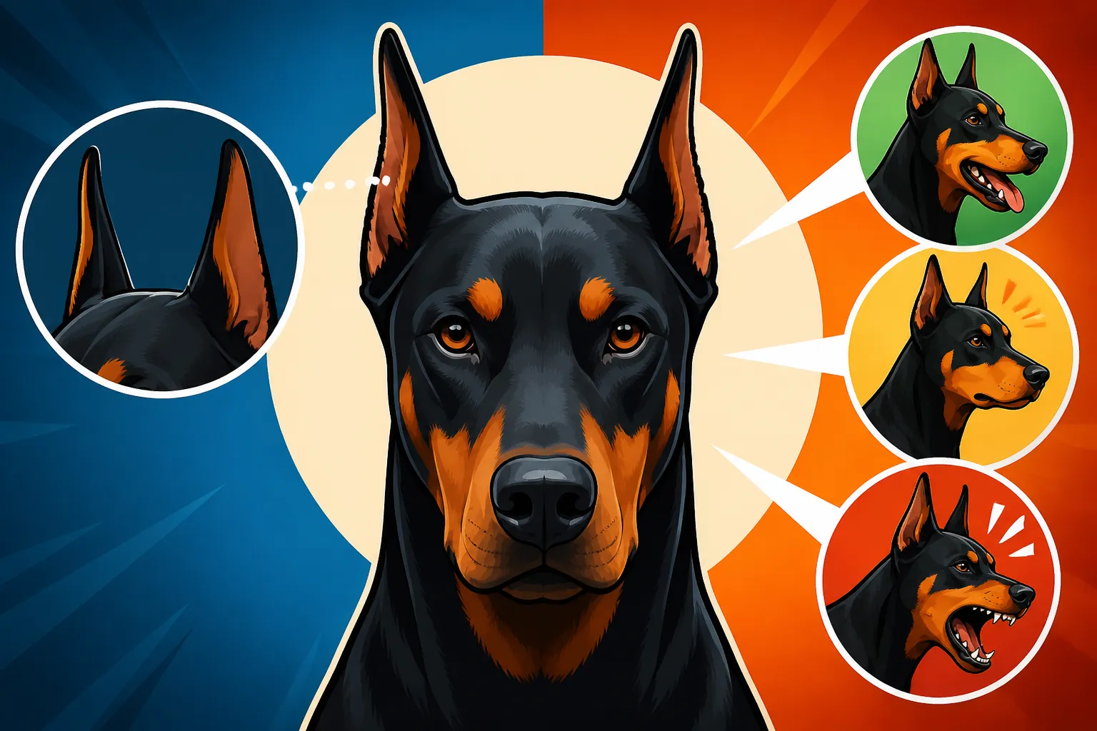 What Cropped Ears Hide About a Doberman's Mood