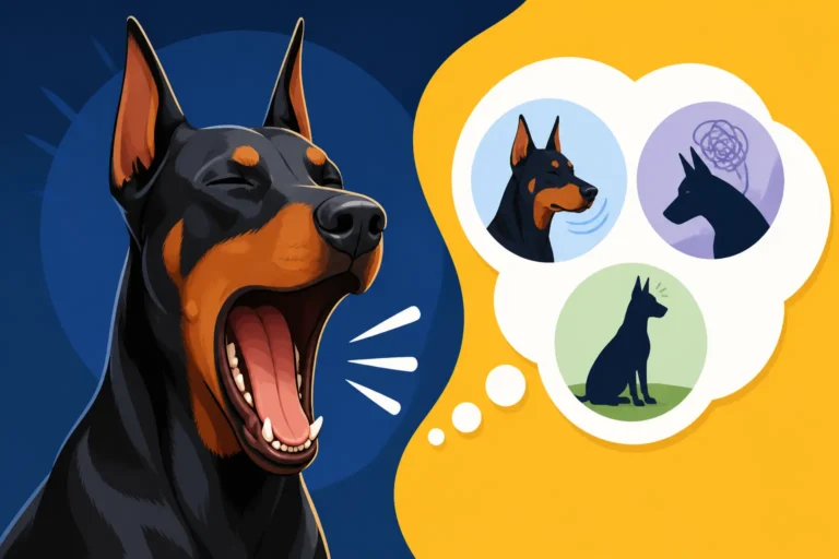 What a Doberman Yawn Actually Means