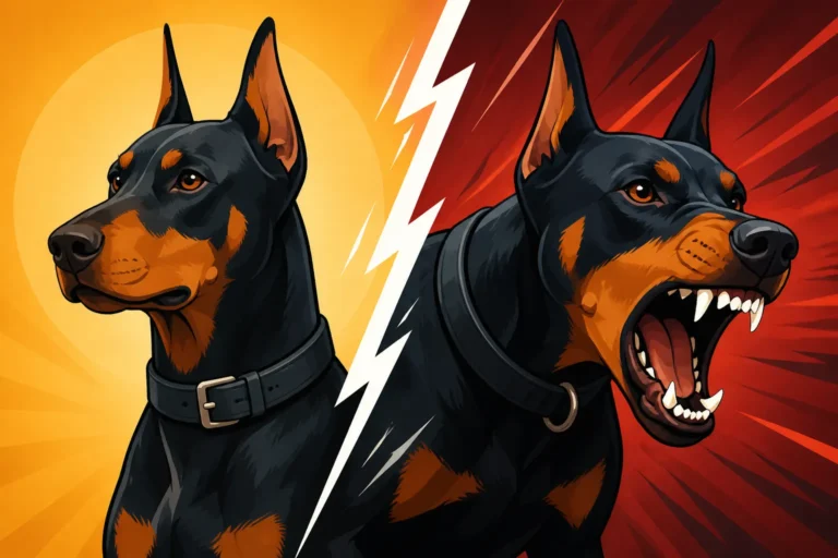 A Steady Doberman That Suddenly Turns Sharp
