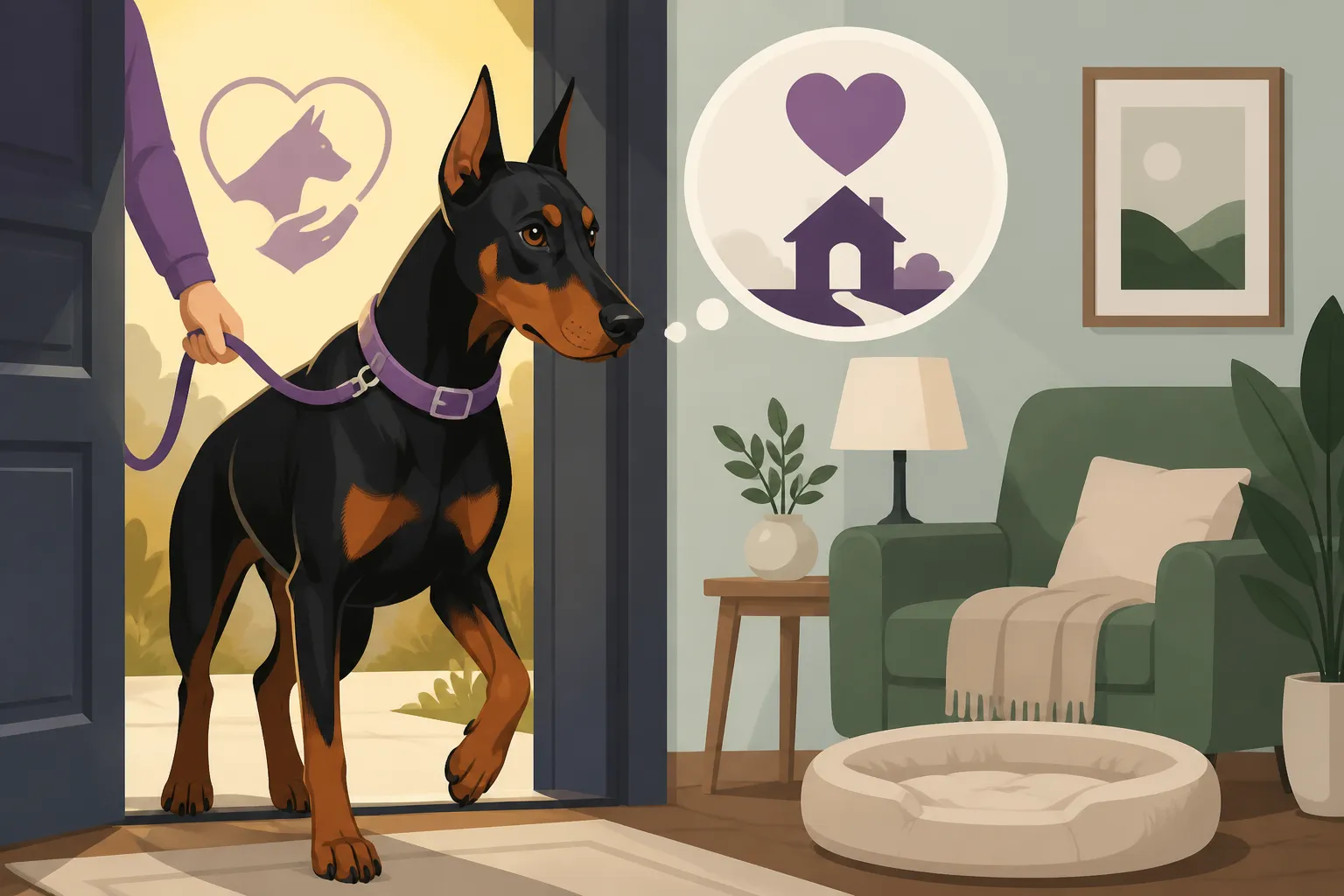 Bringing a Rescue Doberman Into a Quiet House