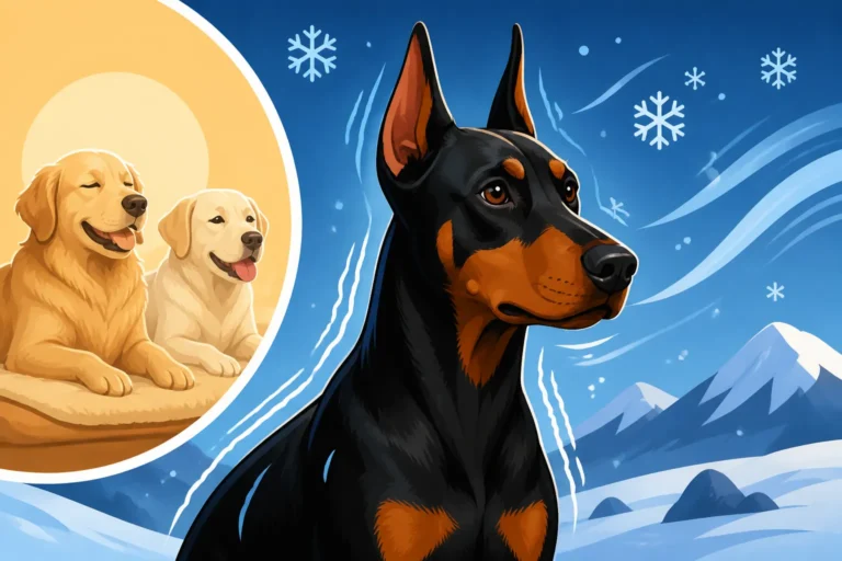Why a Doberman Feels the Cold Before Other Dogs