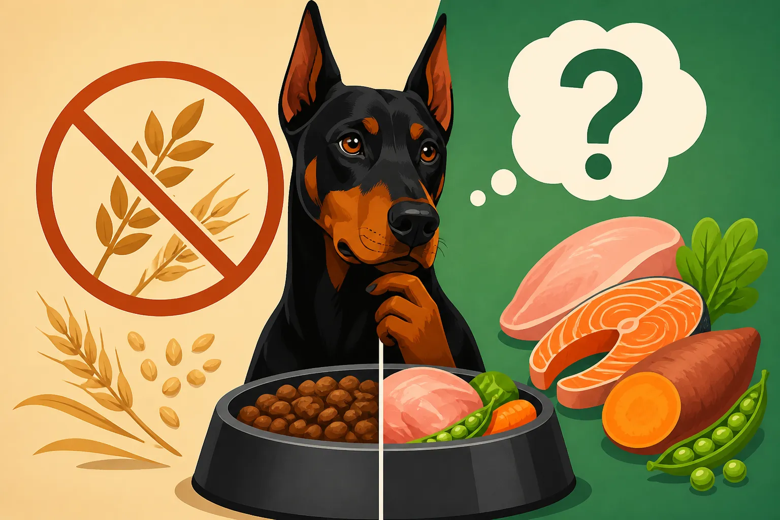 The Grain-Free Question in a Doberman's Bowl