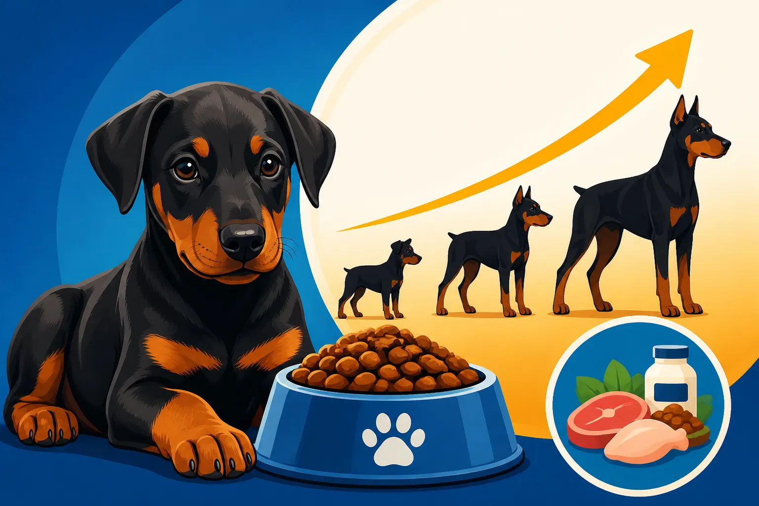 Feeding a Doberman Puppy Through a Fast Growth Curve