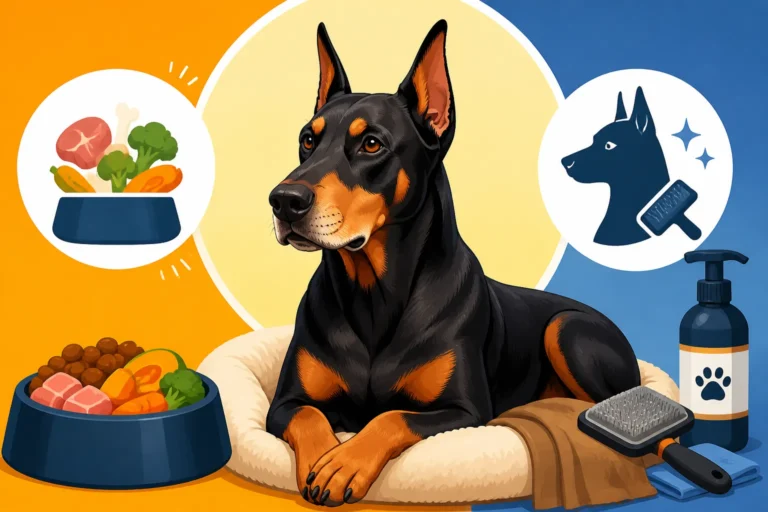 Feeding and Grooming a Doberman Past Eight