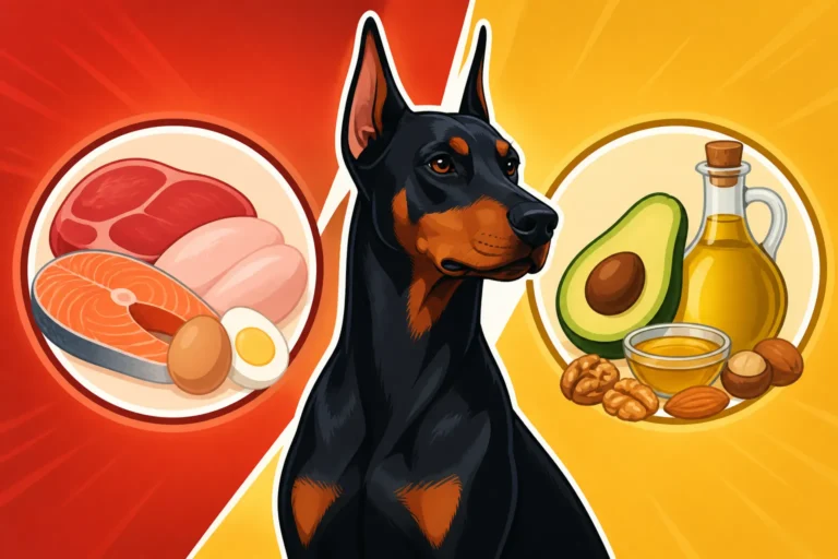 Protein and Fat for a Lean Working Doberman