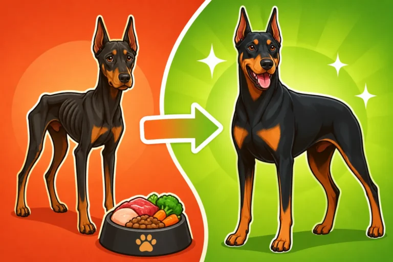 Putting Weight on an Underweight Doberman