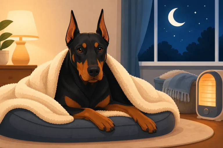 Keeping a Doberman Warm Overnight Indoors