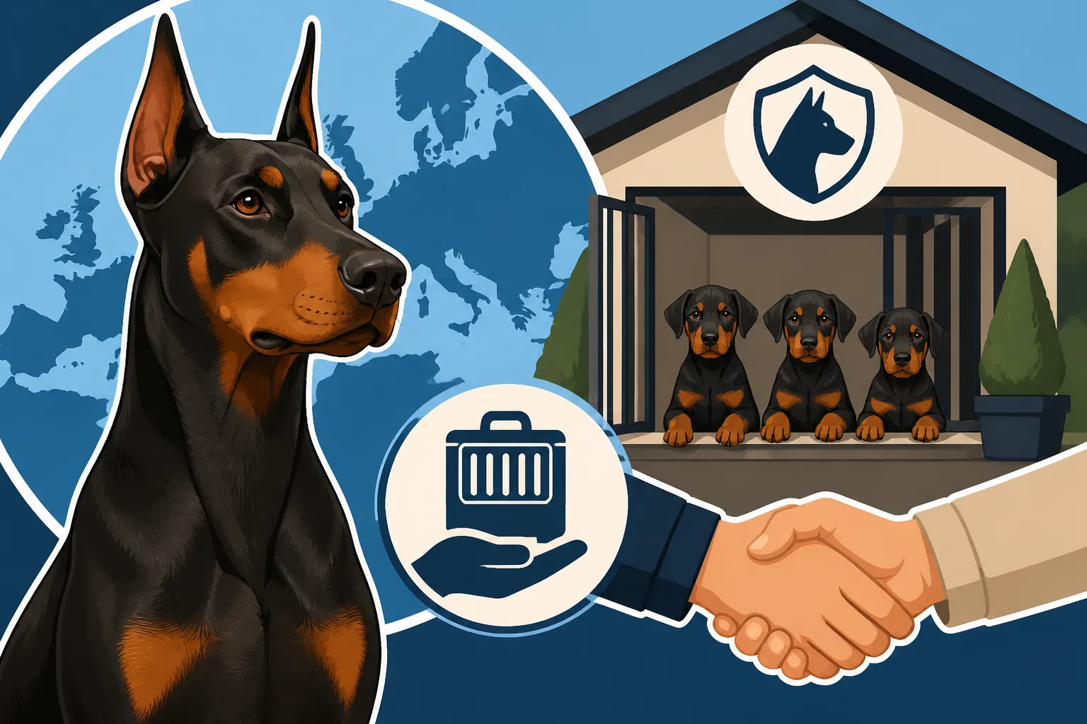 Buying a Doberman From a European Kennel