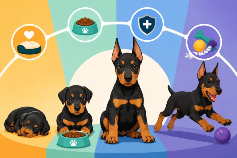 What a Doberman Puppy Needs at Each Age