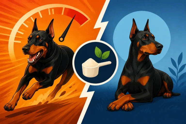 Whether Growth Formula Slows a Doberman Down Enough