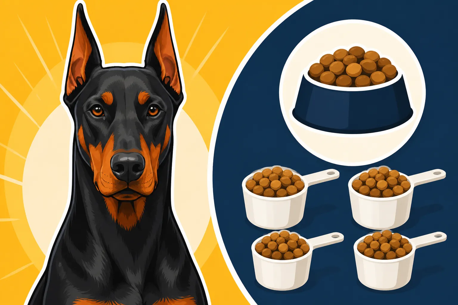 How Many Cups an Adult Doberman Eats