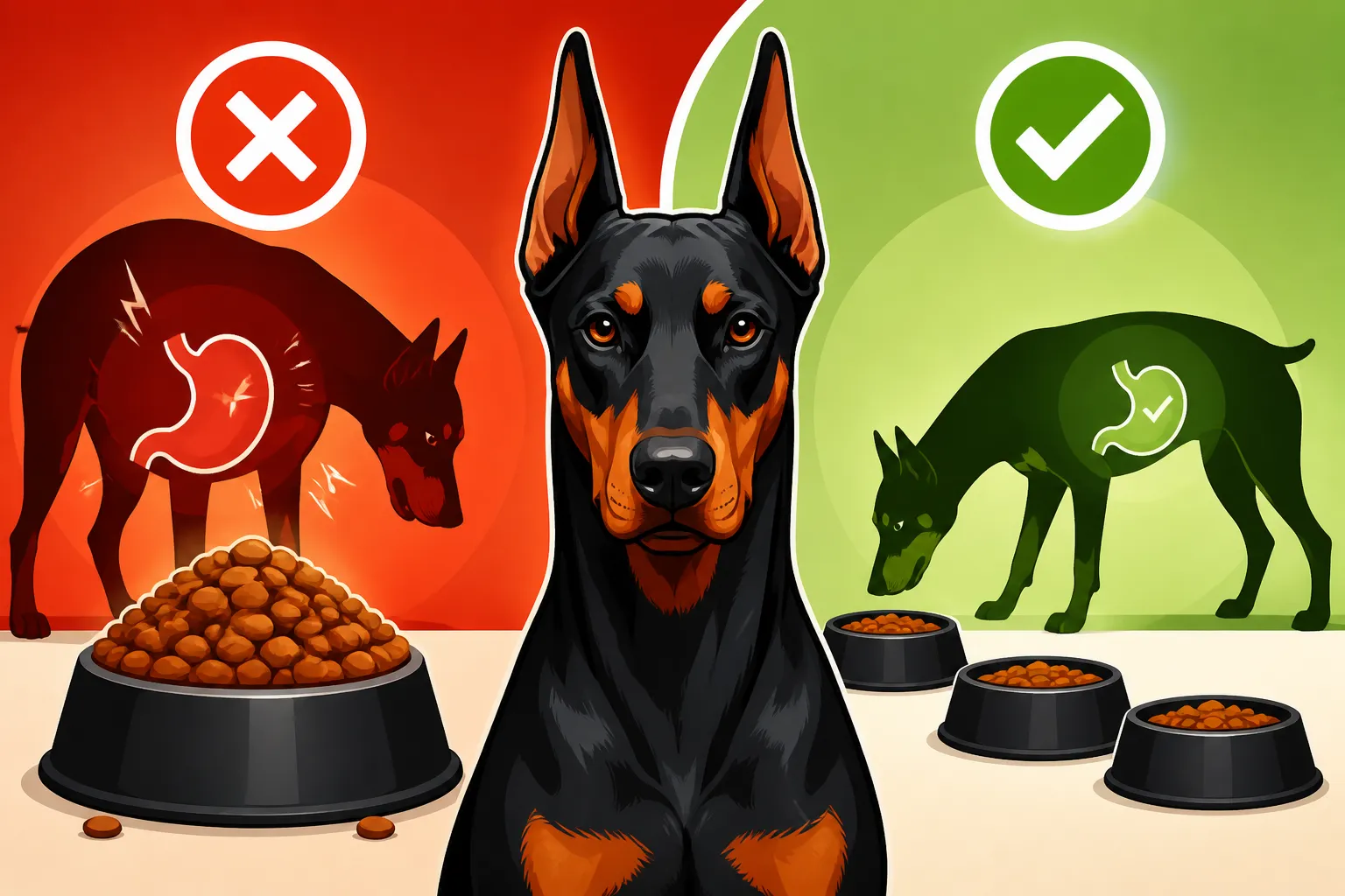 Why a Doberman Is Never Fed One Big Meal