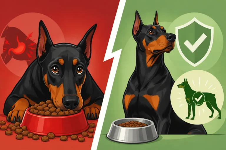 Why a Doberman Should Not Be Free Fed