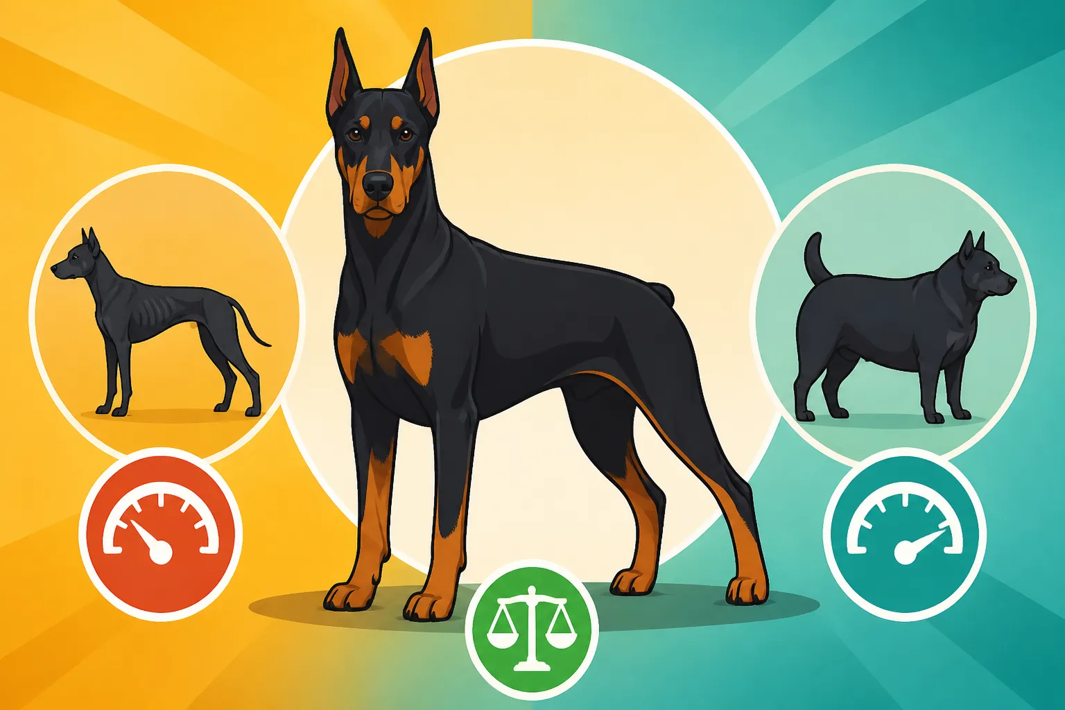 The Weight Range a Doberman Should Hold