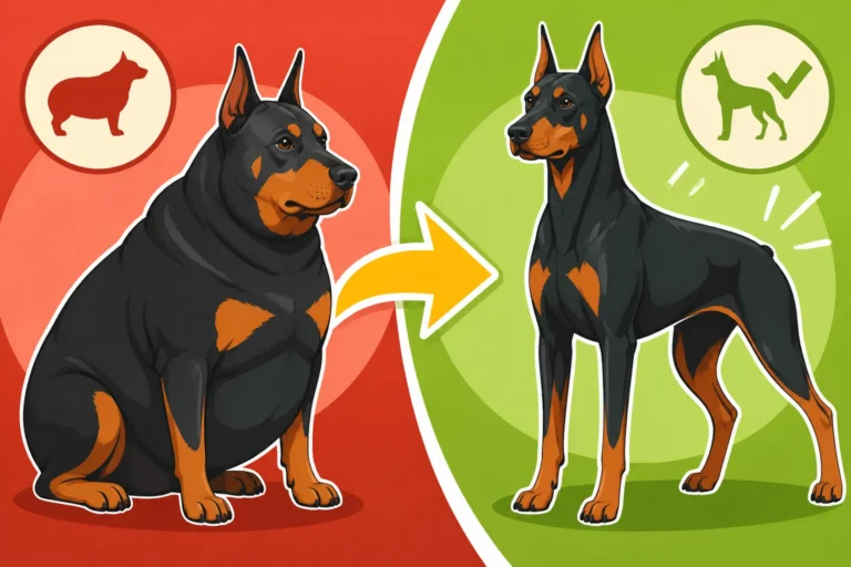 Slimming a Doberman That Has Thickened