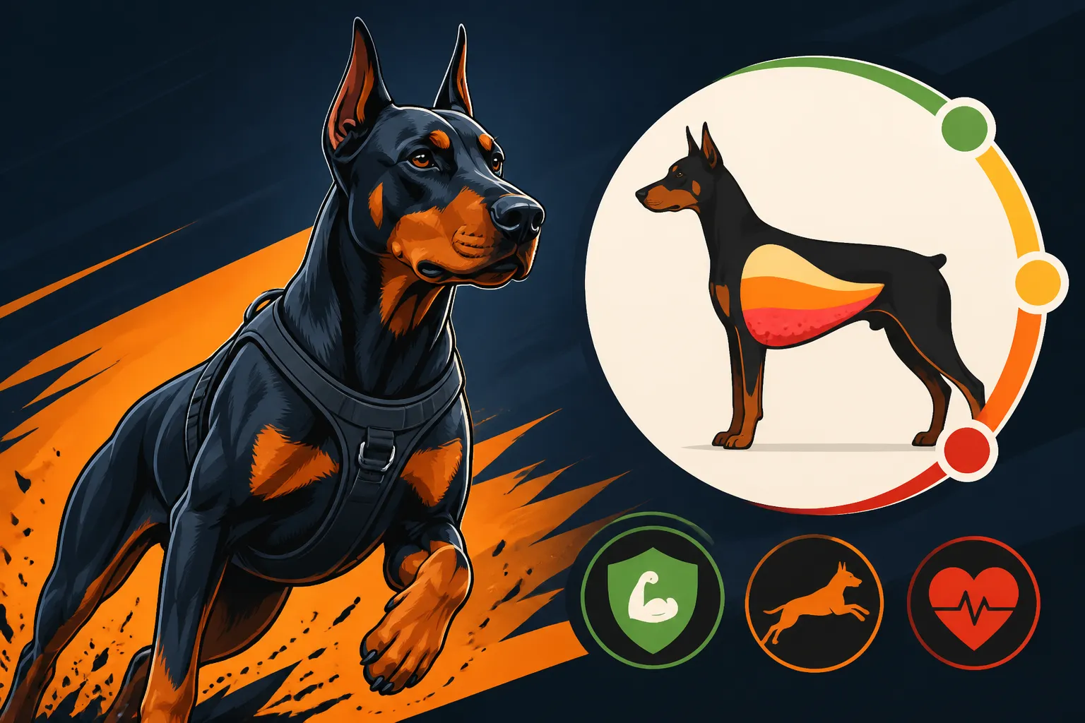 Fat Levels for a Doberman in Sport Training