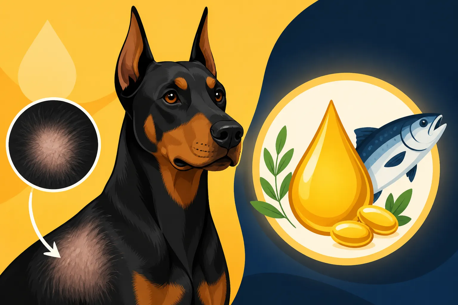 Omega Oils for a Doberman With Coat Loss