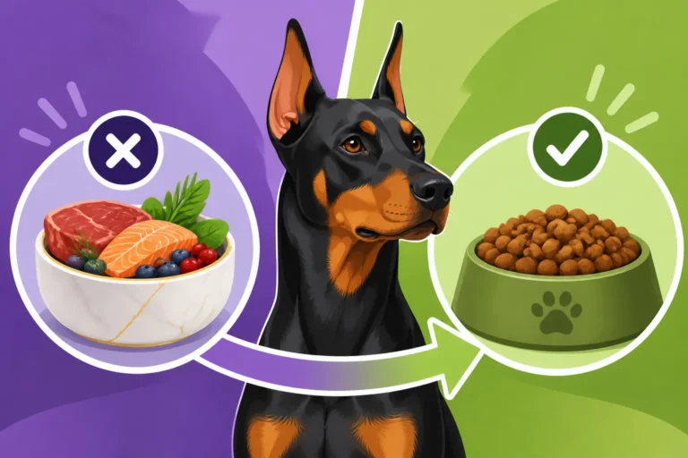 Switching a Doberman Off a Boutique Diet