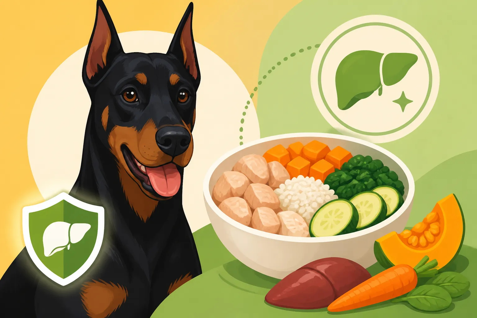 Home Cooking for a Doberman With Liver Disease