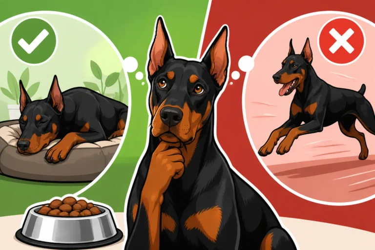 Whether a Doberman Should Rest After Eating