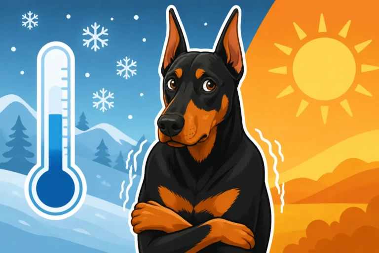The Degrees at Which a Doberman Starts Shivering