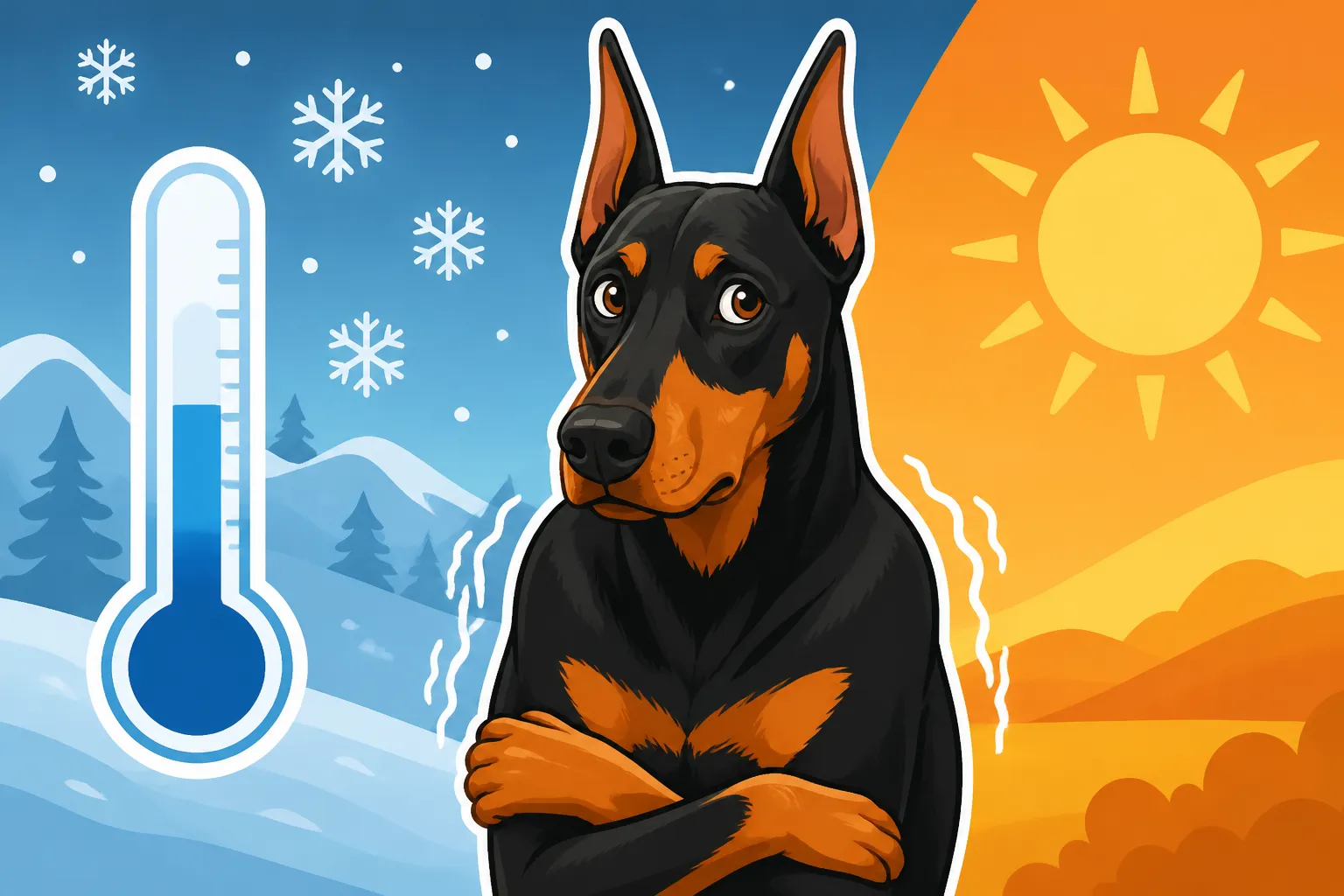 The Degrees at Which a Doberman Starts Shivering