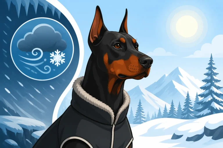 Whether a Doberman Manages a Northern Winter