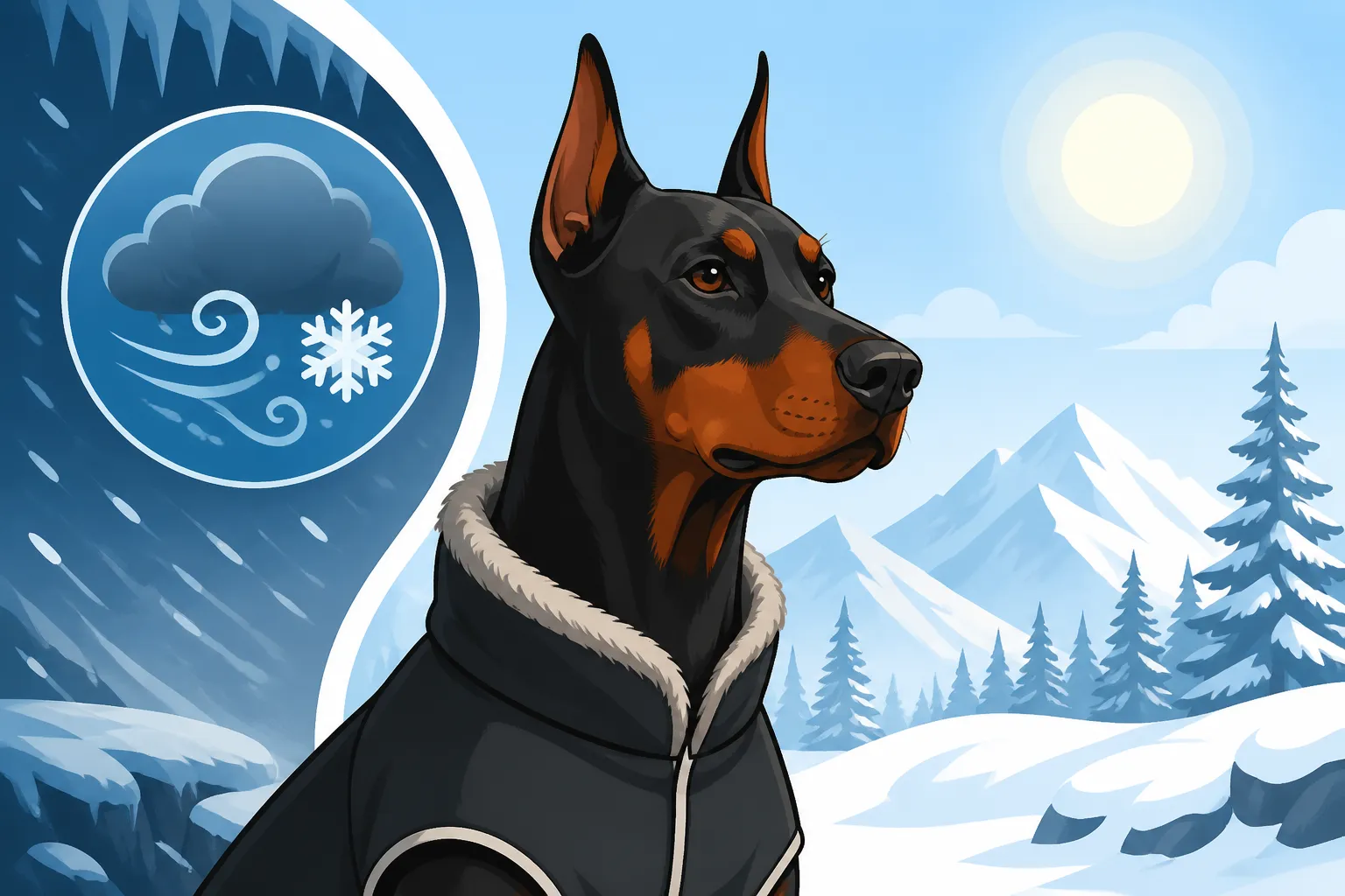 Whether a Doberman Manages a Northern Winter