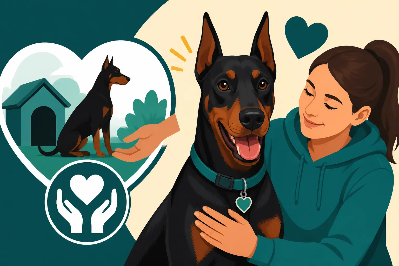 Fostering a Doberman for a Breed Rescue