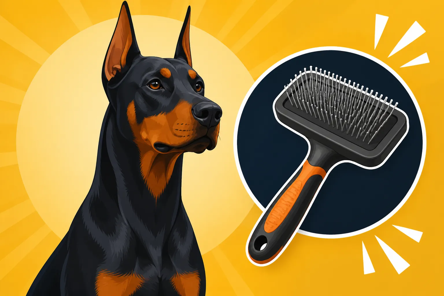 The One Brush a Doberman Coat Needs