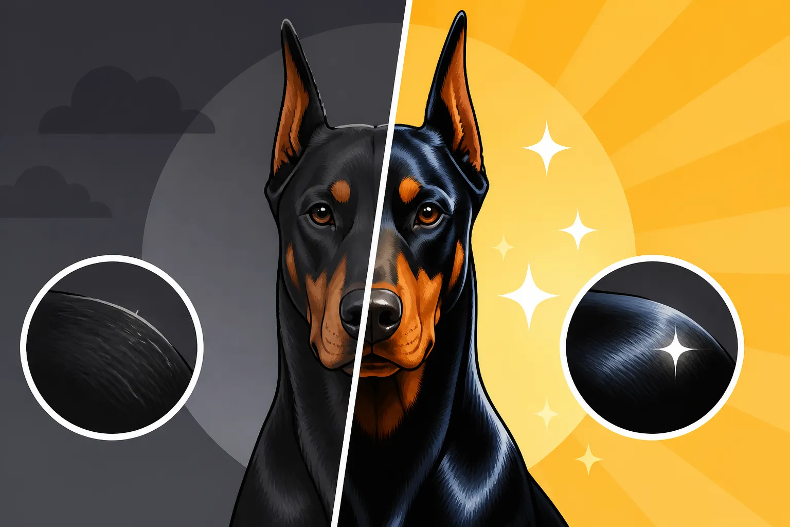 Whether Anything Puts Shine Back on a Doberman