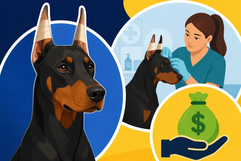 What a Doberman Cropping Aftercare Visit Costs
