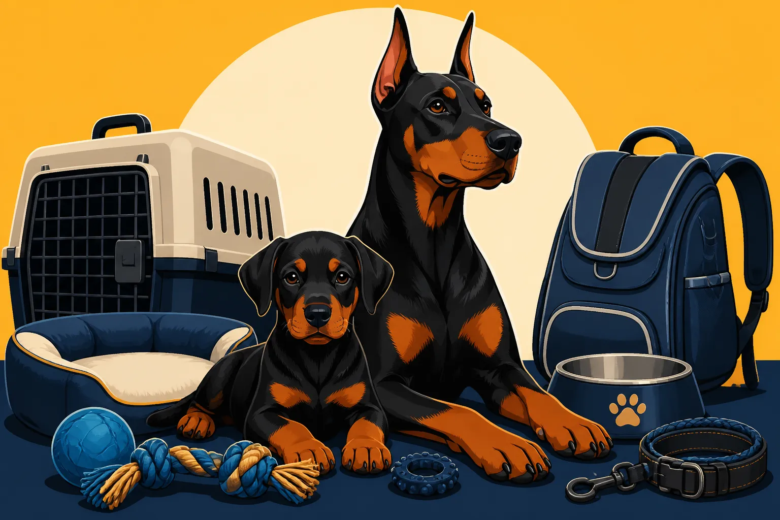 Kitting Out for a Doberman Puppy That Will Hit Eighty
