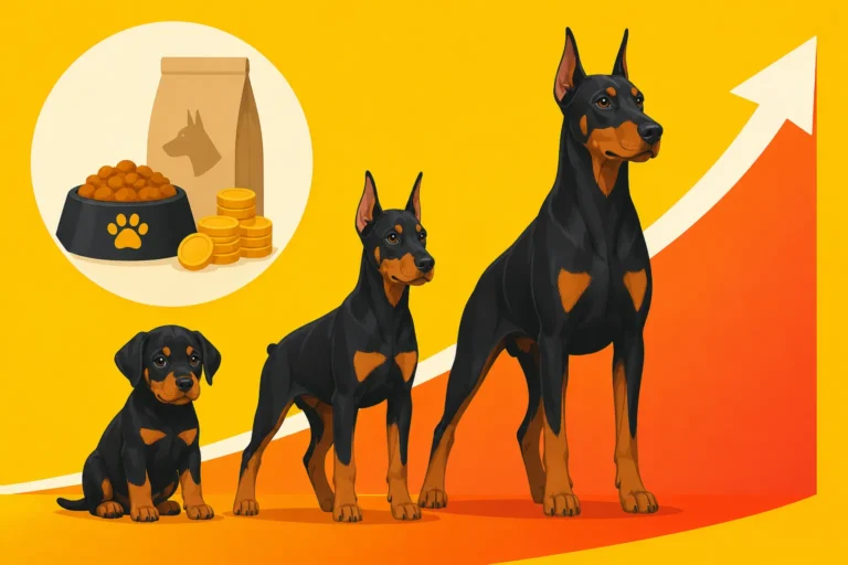 Puppy Food Costs Through a Doberman's Growth