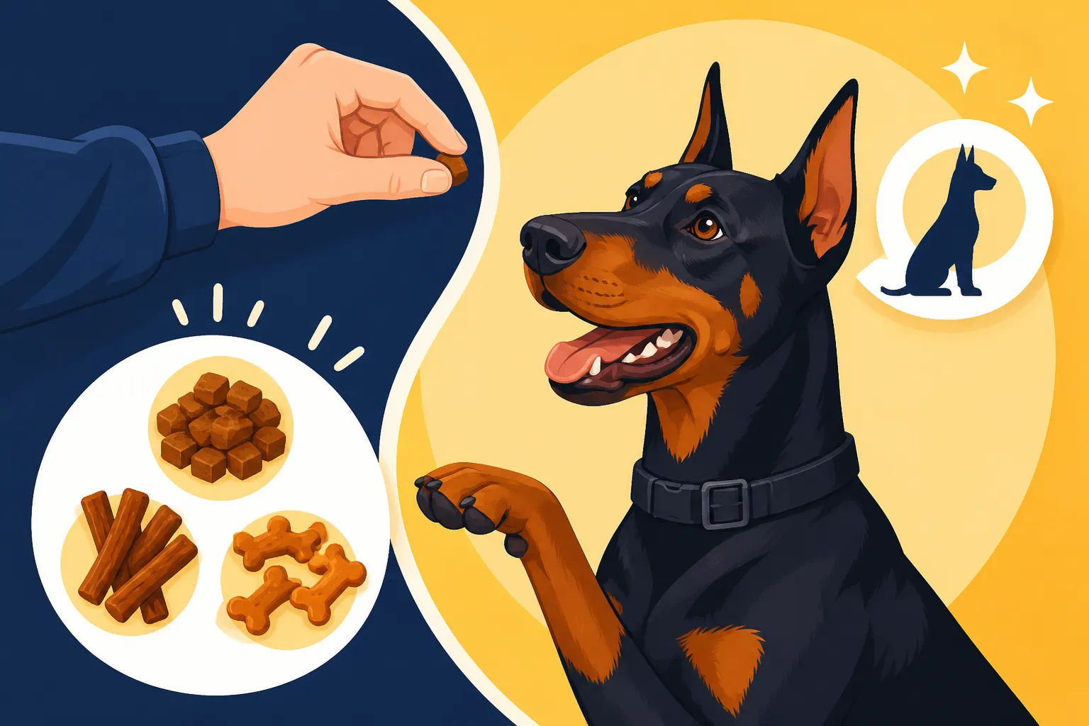 Treats for a Doberman in Daily Training