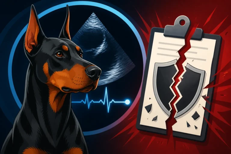What an Abnormal Echo Does to a Doberman Policy