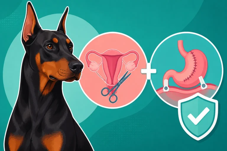 Gastropexy Costs Added to a Doberman Spay