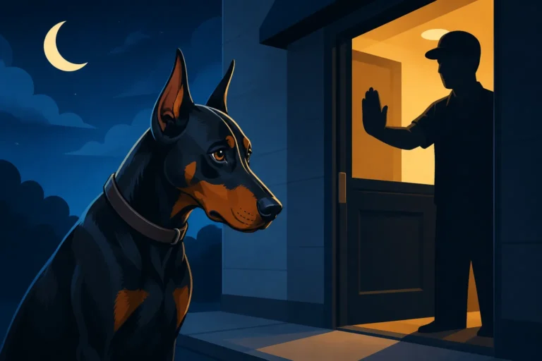 Where a Doberman Is Turned Away Overnight