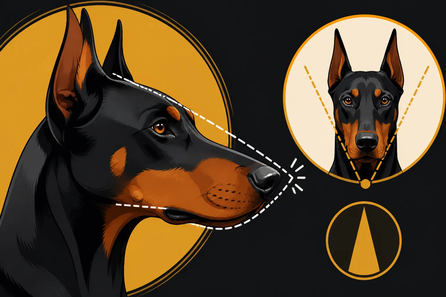 The Wedge Head a Doberman Is Meant to Have
