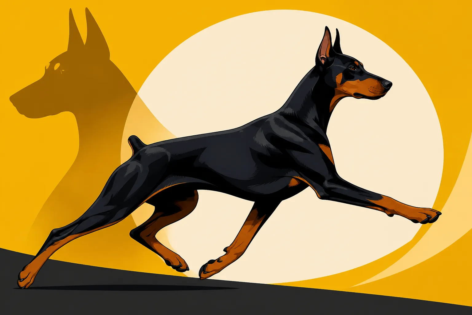 The Reaching Stride a Doberman Is Judged On