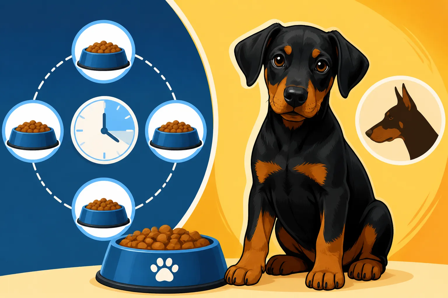 How Often to Feed a Doberman Under Six Months
