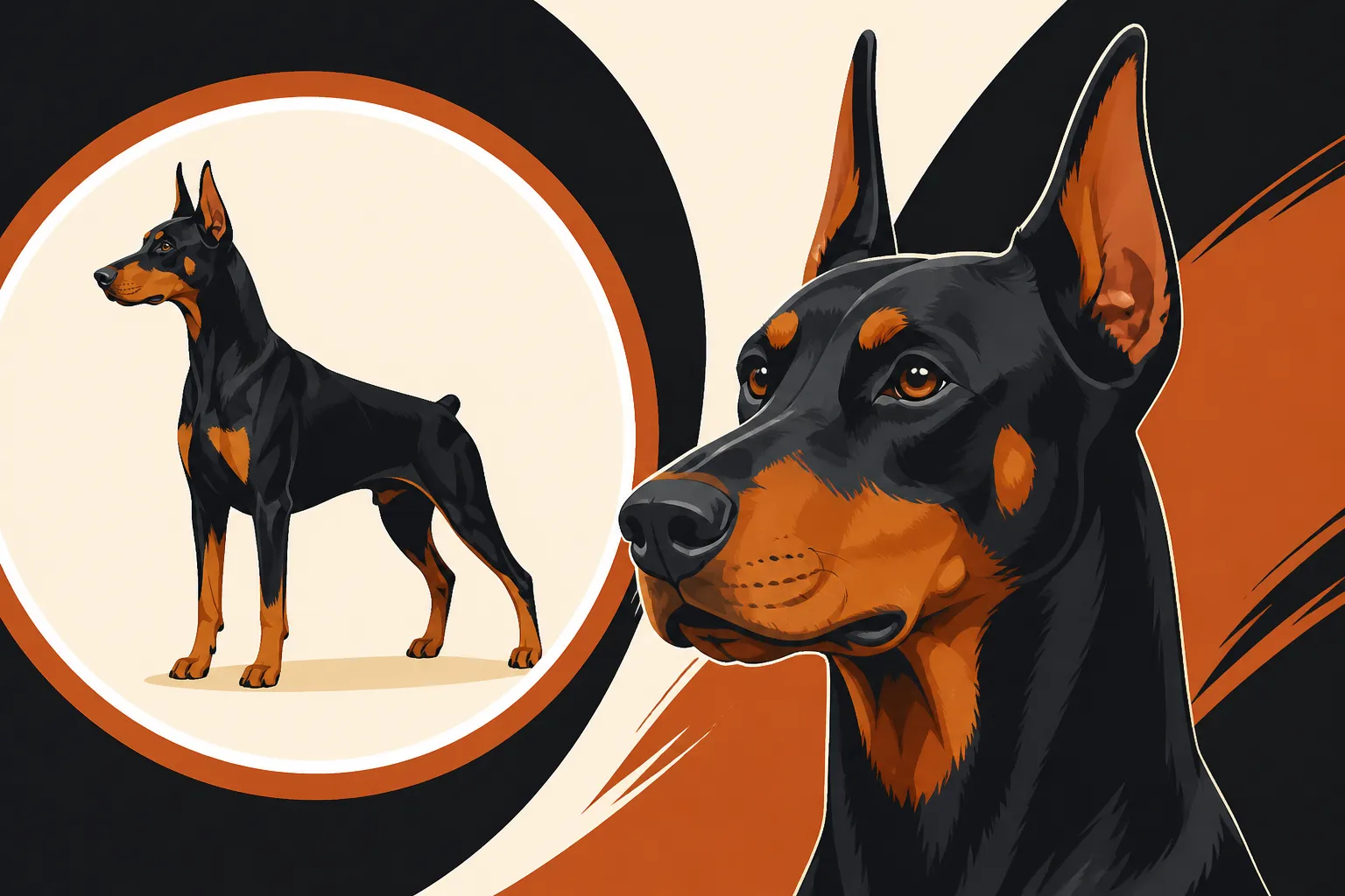 Why Black and Rust Is the Common Doberman