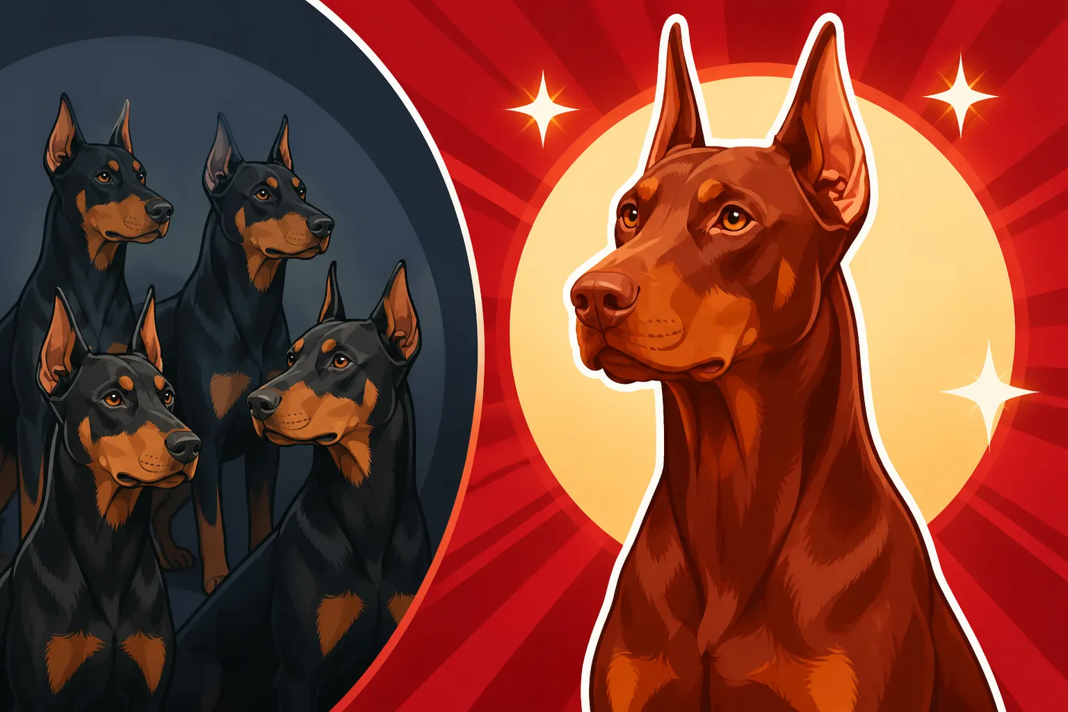 How Rare a Red Doberman Is