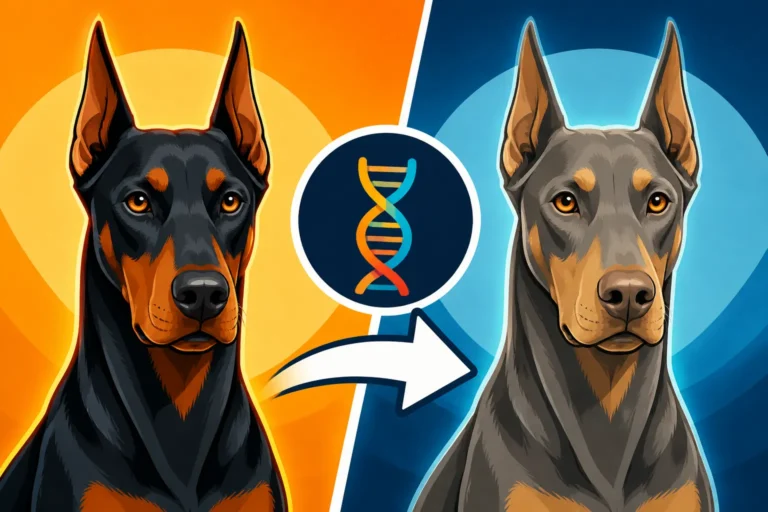 What the Dilution Gene Does to a Doberman