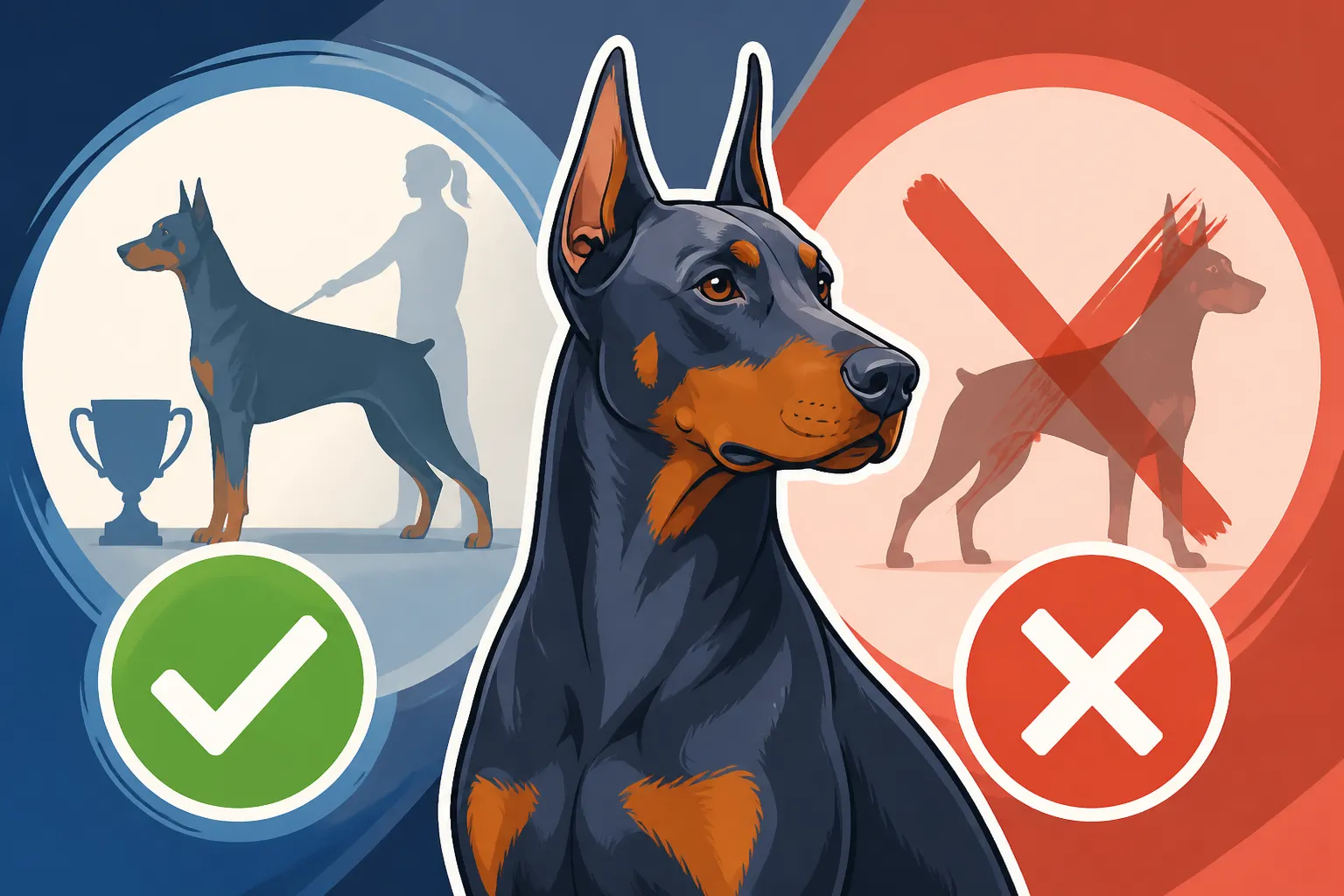 Whether a Blue Doberman Can Be Shown
