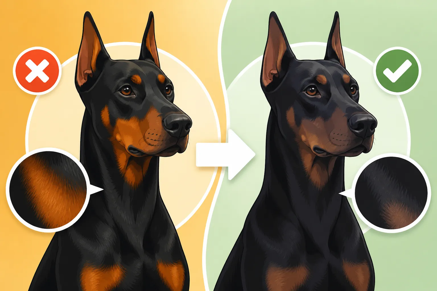 Whether Rust Markings Fade on a Doberman